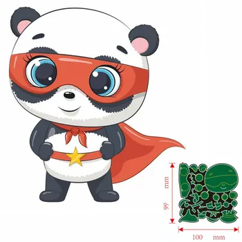 Rezanie kovov Zomrie Panda zvierat DIY Scrapbooking Papier Karty Dekoratívne Plavidlá, Razba