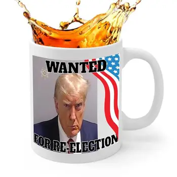 2024 Keramické Trump Hrnček Čaju Jedinečný Hrnček Kávy Hrnček Trump Novinka Mugshot Pohár Na Kávu, Čaj A Iné Teplé A Studené Nápoje