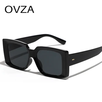 OVZA Módne slnečné Okuliare pre Ženy 2023 Veľký Obdĺžnik Okuliare Muž UV400 Objektív S7029
