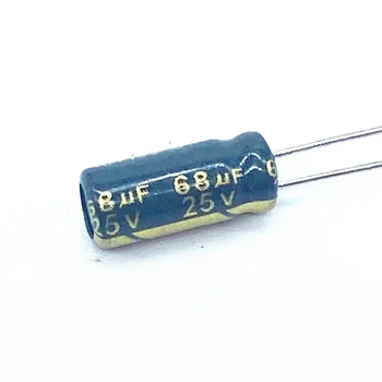 30pcs/veľa 25V 68UF Low ESR/Impedancia vysoká frekvencia hliníkové elektrolytický kondenzátor veľkosť 5*11 68UF25V 20%