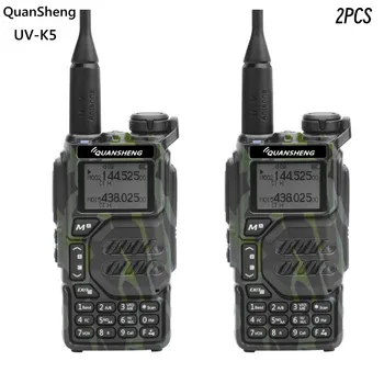 QuanSheng UV K5 Rádio 50-600MHz RX Walkie Talkie VHFUHF 136-174MHz 400-470MHz RX TX Oboch DTMF VOX FM Air Band Wireless Freq Kópia