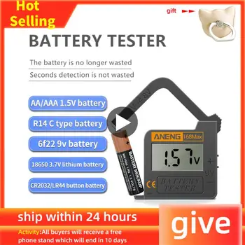 168Max Digitálne Lítiová Batéria Kapacita Tester Univerzálny Test Kockovaná Zaťaženie Analyzer Displej Kontrola AAA AA Tlačidlo Bunky Testery