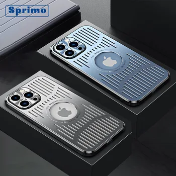 Hliníkové Zliatiny Kovové Magnetické Telefón puzdro Pre iPhone 14 13 12 Pro Max 14 Plus Pre Magsafe Odvod Tepla Priedušná Zadný Kryt
