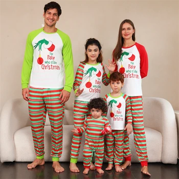 Otec, Matka, Deti Detské Pyžamo Sady Mamička a Otecko Mi Vianoce Pjs Oblečenie 2023 Vianoce Rodine Zodpovedajúce Oblečenie Vyzerať Prekladané