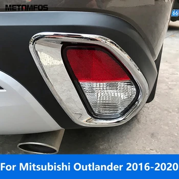 Zadné Hmlové Svetlo Lampy Kryt Výbava Pre Mitsubishi Outlander 2016-2019 2020 Chrome Foglight Rámu Chránič Príslušenstvo Auto Styling