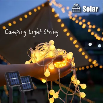 Solárne String Svetlá Vonkajšie 200 LED Crystal Ball Svetlá Nepremokavé Solárne Rozprávkových Svetiel pre Camping Záhrada Vianočné Dekorácie