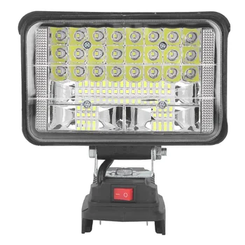 Prenosné LED Lampa Vysoký Jas Nastaviteľný Uhol Rainproof Široko Kompatibilné Bezdrôtové LED Pracovné Svetlo 5400lm pre Údržbu