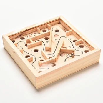 1 Ks Drevené Klasické Labyrint Board Balance Board Game deti Vzdelávania Vzdelávanie Logická Hračka