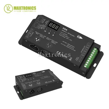 5-24VDC DMX512 Na SPI Dekodér (s RF) LED Pixel Stmievač Munber Displej Pre WS2811 WS2812 SK6812 UCS1903 RGB alebo RGBW LED Pásy