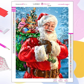 5d Diamond Maľovanie Cartoon Santa Claus Plný Diamond Mozaiky Výšivky Cross Stitch Súpravy Vianočné Diamanty Maľovanie Domova