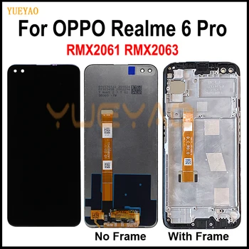 Pre Oppo Realme 6 Pro RMX2061 RMX2063 LCD Displej Dotykový Panel Digitalizátorom. Pre Oppo Realme 6 Pro LCD S Rámom Replacament
