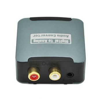Digitálneho Na Analógový Audio Dekodér Signál Na RCA R/L Audio Koaxiálny Converter Zníženie Hluku plynu pre Projektor Zosilňovač
