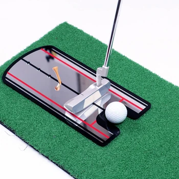 Golf Swing Priamo Praxe Golf Uvedenie Zrkadlo Zosúladenie Odbornej Pomoci Švihu