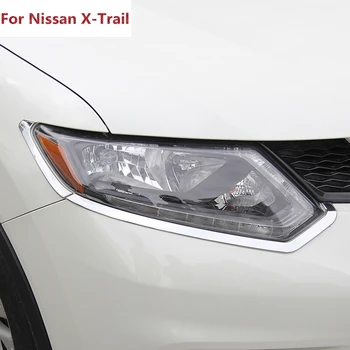 Na Nissan X-Trail X Trail Rogue T32 2014 2015 2016 Svetlomety Obočie Kryt Predné Svetlá Výbava ABS Chrome