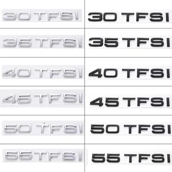 Chrome ABS 30TFSI 35TFSI 40TFSI 45TFSI 50TFSI 55 TFSI Znak Nálepky Zadný Kufor Odznak Kotúča, pre Audi A3 A4 A5 A6 A7 A8, Q3 Q5 Q7