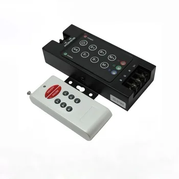 12V-24V 30A Čierna Oceľ LED 8 Tlačidlo RGB ovládač s RF Diaľkové pre RGB Pásy Svetla