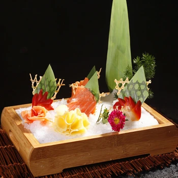 Varenie box Japonské a kórejské sushi, sashimi ľadová platňa morské Plody, riad, Sashimi, morské plody doska Sushi maker Bamboo sushi doska