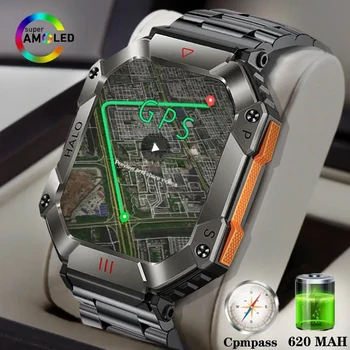 Pre Huawei Xiao IOS Vojenské Vonkajšie Mužov Smart Hodinky Kompas GPS Sledovanie Počasia AI Hlas 100+Športy 620mAh SmartWatch
