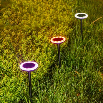 Solárne Záhradné Svetlo Trávnik Lampa Ip65 Nepremokavé Vonkajšie Slnečné Svetlo Napájané Villa Krajiny Nádvorie Zem Dekorácie Nočné Lampy