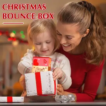 Vianočné Prekvapenie Jumping Box Darčeka Diy Skladanie Papiera Box Peniaze Do Narodeniny, Svadba Prekvapenie Bounce Box Na Vianoce U7V0
