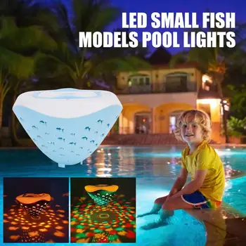 Plávajúce Podvodné Svetlo RGB Ponorné LED Disco Svetlo Svietiť Zobraziť Bazén, vírivka Spa Lampa Vaňa Svetlo