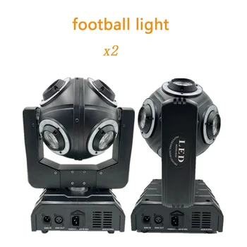 2 ks/veľa Hot predaj led futbal pohyblivé hlavy lúč svetla DMX RGBW strobo účinky fáze, osvetlenie, DJ, Disco hudba, tanečné Party Svetlá