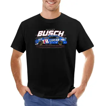 Kyle Busch 2023 Č. 8 Camaro T-Shirt Nadrozmerné t-shirt ťažkej váhe, t košele pre mužov