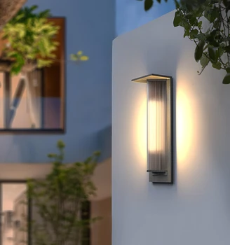 Vonkajšie nástenné svietidlo nepremokavé villa dvere nástenné svietidlo na oboch stranách vonkajšie lampy balkón nástenné svietidlo