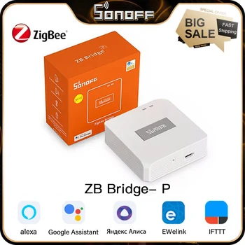 SONOFF Zigbee Most Pro ZBBridge-P Esp32 Smart Home Hub Povoliť 128 Sub-device Podporu EWeLink APP Alexa Domovská stránka Google Smartthings