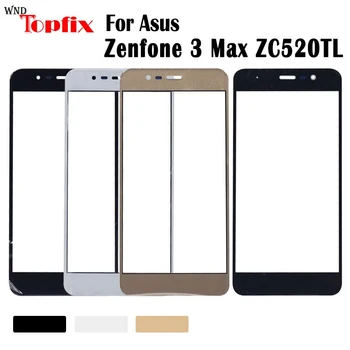 Pre Asus Zenfone 3 Max ZC520TL X008D Mobilný Telefón, LCD Vonkajší Dotykový Displej Pre ASUS ZC520TL Predné Sklo Objektívu Kryt Panel Par