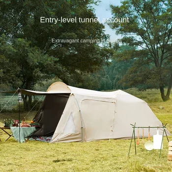 Vonkajšie tunel stany camping stany sú rainproof, vetru, priedušná a teplé počas celého roka.