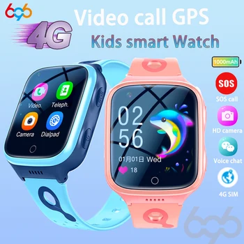 2023 Nové 4G Deti Smart Hodinky, Fotoaparát SOS Vodotesný GPS, WIFI videohovor Monitor Sledovanie Polohy LBS Smartwatch Deti pozerajú