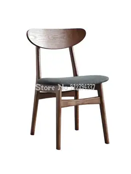 Pevné drevené jedálenské stoličky v reštaurácii moderný minimalistický domov Nordic nábytok stolice dospelých operadla malý byt stoličky motýľ