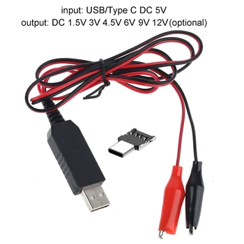 C1FB USB 1,5 V 3V 4.5 V 6V Napájací Kábel, Batérie veľkosti AAA pre Ľahké Walkie