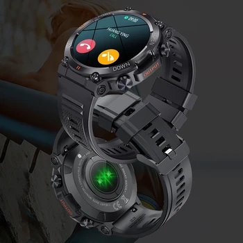 K56PRO Mužov Smartwatch Srdcovej frekvencie, Krvného Tlaku Monitor Bluetooth-kompatibilné 5.0 Hovor 1.39-palcový Displej Športové Smart Hodinky