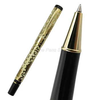 Jinhao 5000 Kov Biely Drak Textúra Rezbárstvo Roller guličkové Pero, Naplniteľné Pero Pre Office Školy Domov Písanie