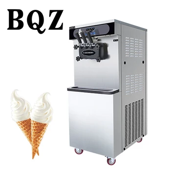 BQZ Vertikálne Profesionálne Elektrické taliansky Mäkký Slúžiť Ice Cream Stroj 3 Príchute Veľká Kapacita Dotykový Displej Ice Cream Parlor