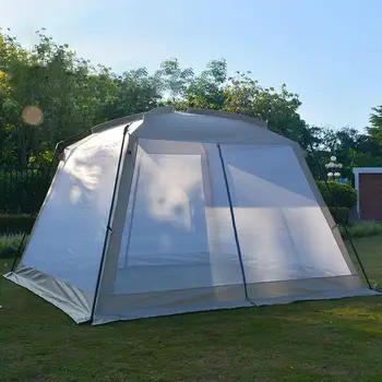 Mosquito Net Stan Outdoor Camping Oka Stan opaľovací Krém Anti-komár Baldachýn Pergola UV Ochranu Rybárskych Piknik Sunshield Stany