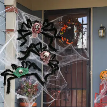 Halloween Spider Dekor Ghost Festival Dekorácie Červené Oči Obrie Pavúky, Veľké Halloween Falošné Pavúky Multifunkčné Halloween