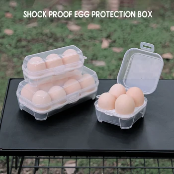 Transparentné Vajcia Úložný Box S Háčik Na Zavesenie Viaceré Sústavy Vajcia Kontajner Na Piknik