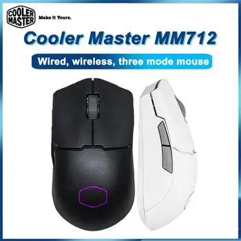 Cooler Master MM712 Bezdrôtový Tri Režimy Myši RGB 19000DPI Hernej Myši 59g Ľahký Úrad Myši