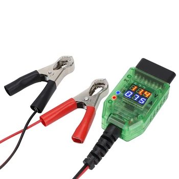 Automobilové Batérie Tester Duálne Digitálne Napätie Prúd OBD Konektor Vysoké Izolačné ECU Ochranu Údajov Nahradiť autobatérie 12V