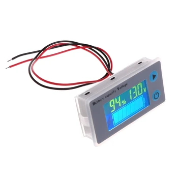 10-100V Univerzálny Kapacita Batérie Voltmeter Tester LCD Auto Olovené