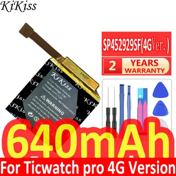 640mAh KiKiss výkonnú Batériu SP452929SF Pre Ticwatch pro Bluetooth / 4G Verzia