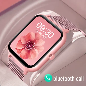2023 Hovor Smart Hodinky Ženy Vlastné Dial Smartwatch Pre Android IOS Nepremokavé Bluetooth Music Hodinky plne Dotykový Náramok Hodiny