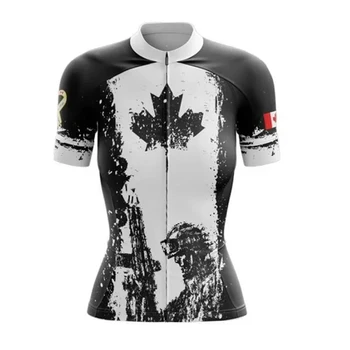Kanada Ženy, Cyklistika Dres Krátky Rukáv Cyklistické Tričko Požičovňa Nosenie Horskej Ceste, Oblečenie Cyklus Závodný MTB Oblečenie