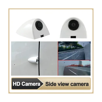 Auto Nálepky Inštalácie Strane Kamerou na Nočné Videnie, HD Side Blind Spot Parkovanie Pomoci Ľavej a Pravej Kamery Biela