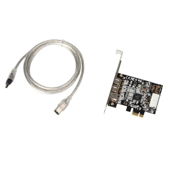 U75A Rozširujúca Karta PCIExpress Externé IEEE 1394 Video Adaptér pre Stolné PC