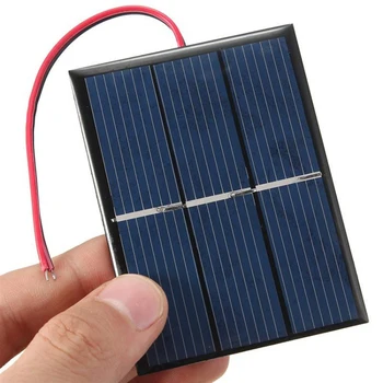 2/3/5 0.65 W Batériou Solárny Panel Vysokú Mieru Konverzie Účinnosť Výstup Vhodný pre Malé Napájanie Spotrebičov