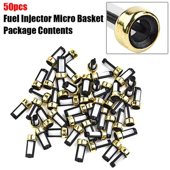 50 Ks Paliva Injektor Micro Košíkový Filter sa Hodí Pre ASNU03C Injektor opravárske Náradie Universal Auto, Náhradné Auto Príslušenstvo